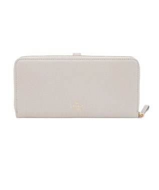 LANVIN en Bleu リュバン ラウンド長財布 ベージュ