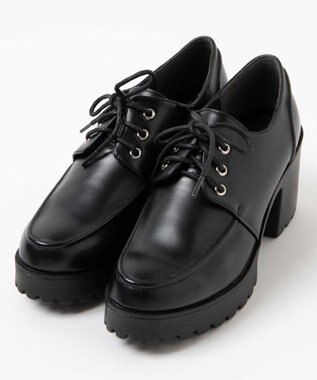WEGO レースアップヒールシューズ ブラック