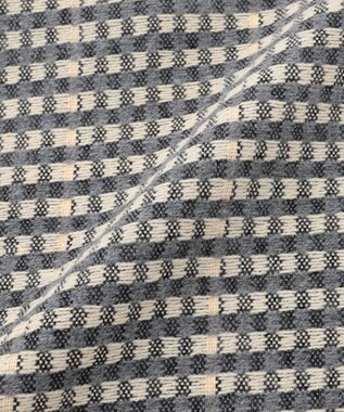 JOSEPH ABBOUD 【フランス製・リバーシブル】ウィンドウペン ストール ライトグレー系4