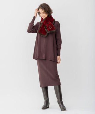 自由区 サークルパールブローチ ゴールド系