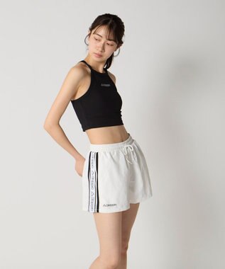 OP／FILA 【Kappa】リブ水着+インナー付きパンツ 2点セット ブラック×ホワイト