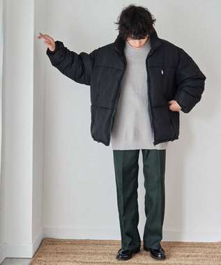 WEGO 【WEB限定/Sサイズ新登場/お気に入り登録者数5万人越えの大人気アイテム】U.S. POLO ASSN.別注パデッドジャケット ブラック