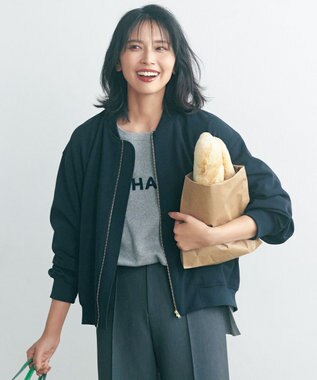 UNFILO L BEAUTY MOVE ヘビロテ ブルゾン ネイビー