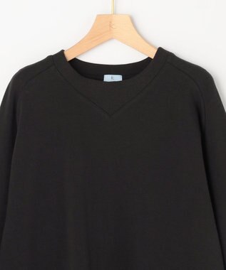 組曲 マシュマロタッチ裏毛 プルオーバー ブラック系