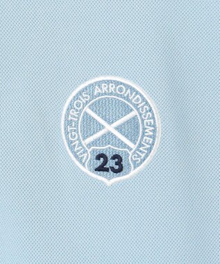 23区GOLF 【MEN】カラバリ豊富な半袖ポロシャツ サックスブルー系