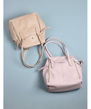 LA BAGAGERIE 【MONICA】フェイクレザー2WAYリュック グレージュ