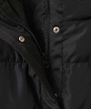 earth music&ecology フーディーパファーブルゾン ブラック