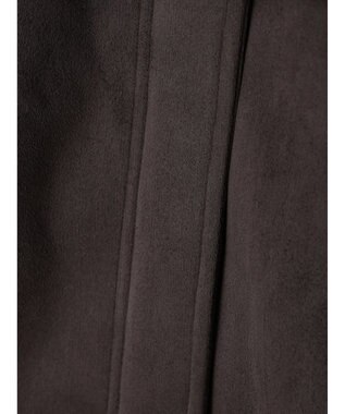 Green Parks ■ＥＳＣＡＲ　フラッフィーケープ付ショートコート Charcoal Gray