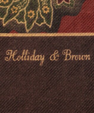 JOSEPH ABBOUD 【イタリア製・ Holliday&Brown】ビックペイズリー ストール ワイン系6