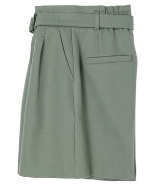 earth music&ecology ベルト付きショートパンツ Khaki