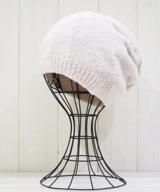 石田製帽 マイクロモール ホールガーメント ニット帽 オフ