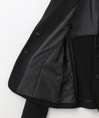 J.PRESS LADIES 【リクルート対応】テフロンカームスキン テーラード ジャケット ブラック系