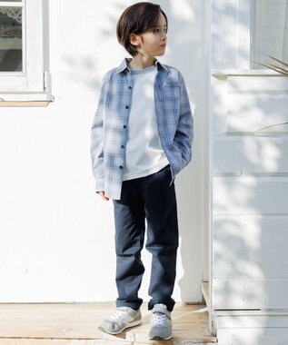 J.PRESS KIDS 【140-170cm】オックス チェックシャツ ライトグレー系3