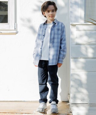 J.PRESS KIDS 【140-170cm】オックス チェックシャツ ライトグレー系3