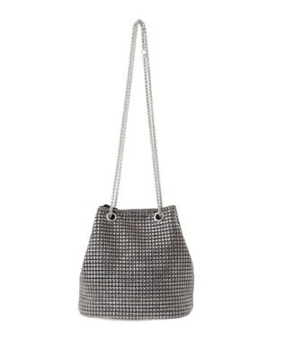 Green Parks ａｎｄｍｉｋｋａ　２ＷＡＹキラキラ巾着バッグ Gray