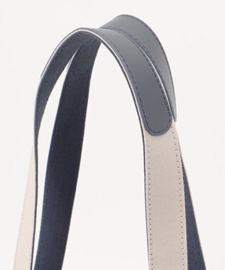 J.PRESS LADIES 【WEB限定カラーあり・セットアイテム・撥水加工・A4サイズ収納可】ポーチ付き PRINTED トート バッグ ネイビー系