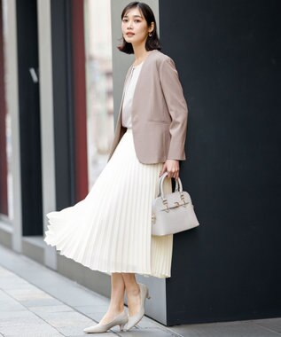 ANY SIS エアリープリーツ スカート アイボリー