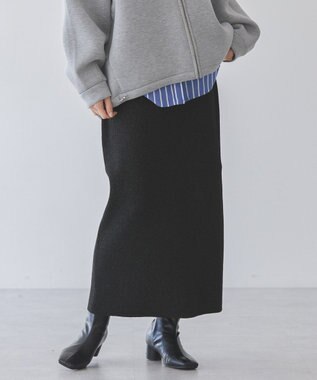 AMERICAN HOLIC ラメリブニットタイトスカート Black