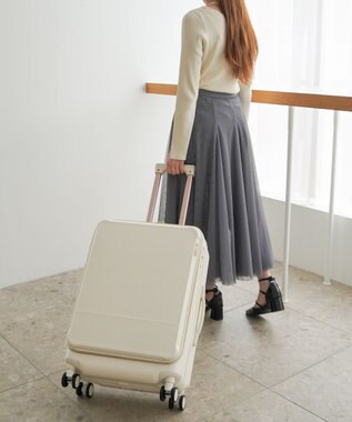 ACE BAGS & LUGGAGE Jewelna Rose エルダートローリー ボトルホルダー付 51~63L 05402 ジュエルナローズ cs オフホワイト