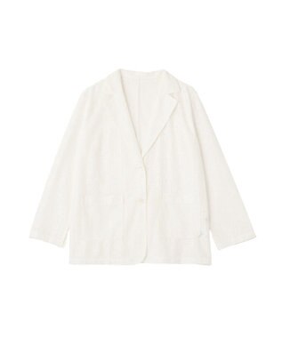 earth music&ecology レースシャツジャケット Ivory