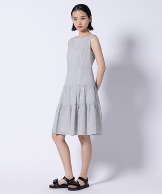 TOCCA 【00サイズあり・洗える・速乾・消臭】WAVES ティアードドレス グレー系5