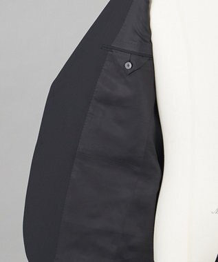 GOTAIRIKU 【オールシーズン対応】WOOL×POLYESTER ライトウェイト スーツ（ブラックストライプ） ブラック系1