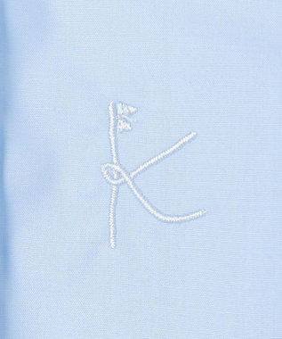 組曲 KIDS 【150-160㎝】レースペプラム ブラウス サックスブルー