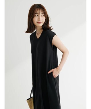 Green Parks ・ＳＵＧＡＲ　ＳＰＯＯＮ　フレンチフレアワンピース Black