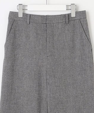 J.PRESS LADIES 【洗える】チェルビック セミワイド パンツ グレー系