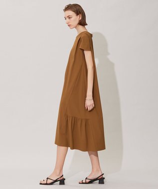 ICB 【接触冷感・UVカット・速乾・洗える】マットスキューバ ワンピース キャメル系