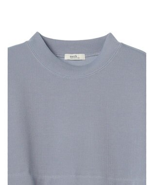earth music&ecology プリーツヘムドッキングチュニック Blue Gray