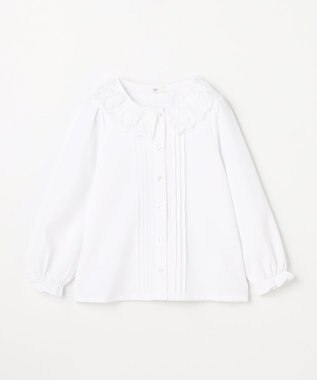 ANY KIDS 襟レース ブラウス ホワイト