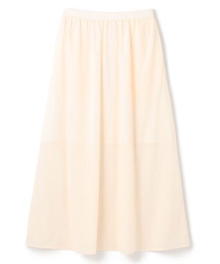 BEIGE， 【洗える/セットアップ対応】SPIGA / ギャザーロングフレアスカート Ecru