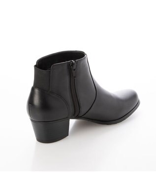 ing <ing>ラウンドショートブーツ ブラック