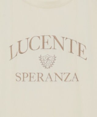 Green Parks ベロアロゴフレンチスリーブチュニック Ecru