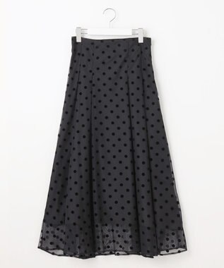 Feroux フロッキーチェック・ドット スカート ブラック系9