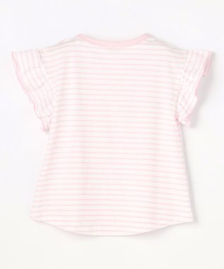 組曲 KIDS 【80-100㎝】 フルーティーボーダーTシャツ ピンク
