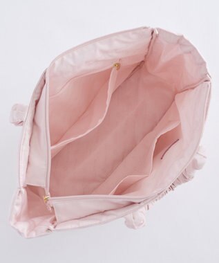 Maison de FLEUR キルティングエアリーキャリーオンバッグ Pink Beige