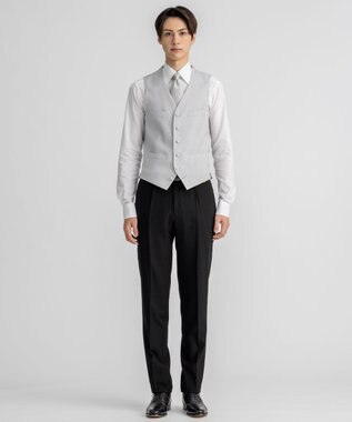 GOTAIRIKU 【WEAR BLACK】シルバーベスト ライトグレー系