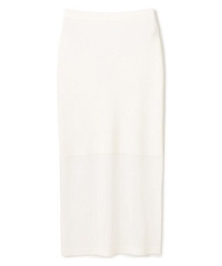 uncrave 【久慈暁子さん着用】シアーニット Iラインスカート オフ