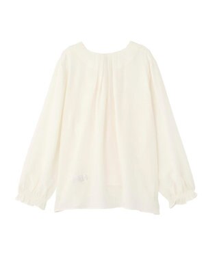 earth music&ecology フロントツイストブラウス Ivory