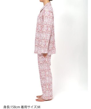 WACOAL ワコール_リラックス＆スリープ パジャマ 綿100%(本体) あったか 長袖 長ズボン ミントン レディース NDW459 /ワコール ホワイト