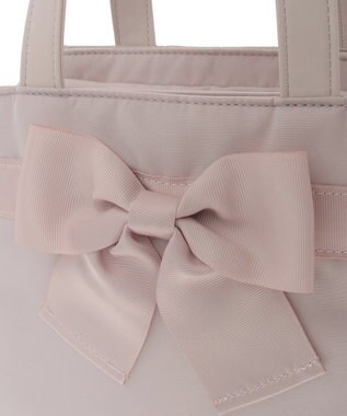 Maison de FLEUR グログランリボン3ルーム2Wayトートバッグ Pink