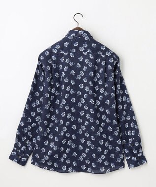 JOSEPH ABBOUD 【麻100％・軽い・涼しい】モイスチャー リネン シャツ ネイビー系6