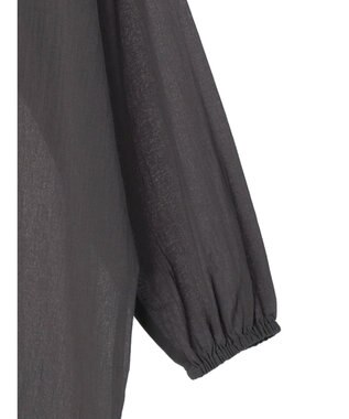AMERICAN HOLIC シアーＢＩＧシルエットシャツチュニック Charcoal Gray