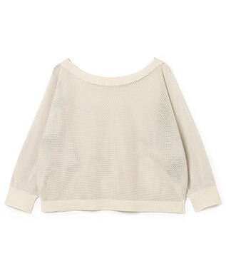 Chacott Chacott BALANCE【ノーソイングニット】７分袖メッシュニットＴシャツ グレージュ