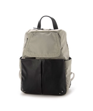 Y'SACCS NEWナイロン×レザーコンビシリーズ　前ポケットミニリュックサック