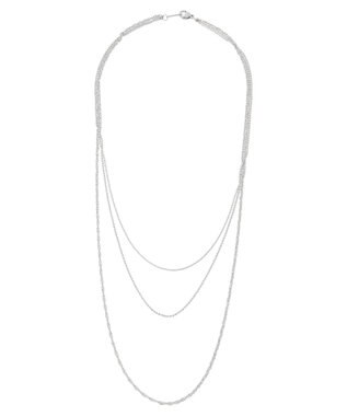 Green Parks ・ＨＡＬＦ　ＴＩＭＥ　サージカル３レンチェーンネックレス Silver