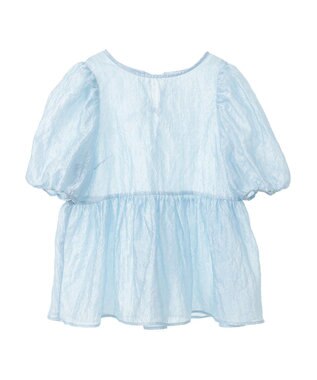 earth music&ecology シアージャガードペプラムチュニック Sax