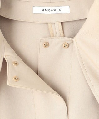 #Newans 【洗濯機可】ビックリボンパウダリーブラウス ベージュ